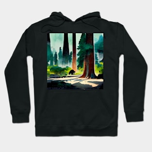 A forest of sequoias Hoodie